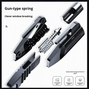 Búa phá cửa sổ xe, Pin tác động thép vonfram, máy cắt cửa sổ, Búa an toàn, xe gắn công cụ khẩn cấp đa chức năng - Product Image 5