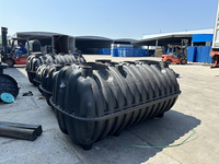 Fosse Septique Ménagère Souterraine 1000L 1500L 2500L en PE pour Traitement des Eaux Usées et Biogaz