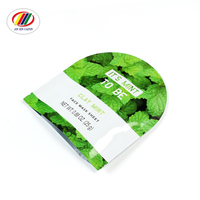 Masque facial imprimé personnalisé blanc mat thermoscellage Sachet cosmétique feuille de plastique sac emballage d'échantillon