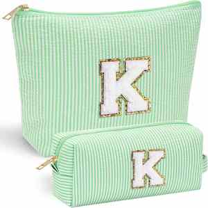 <b>Pink</b> Polyester Makeup Bag Portable Custom Eco-Friendly Travel Cute Cosmetic Pouch Festival <b>Gifts</b> for Women & Teen Girls - Product Image 4