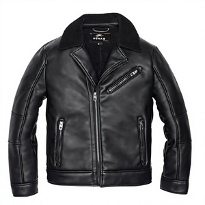 Veste bomber en cuir d'agneau pour homme, style aviateur B3, décontractée, vintage, veste d'hiver, veste en cuir OEM - Product Image 1