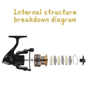 <span class=keywords><strong>Moulinet</strong></span> <span class=keywords><strong>de</strong></span> pêche à la ligne avec poignée interchangeable, série 1000-7000, pour la pêche en mer, en rivière, en lac, en ruisseau, en traîne, 12BB, 10kg max. - Product Image 5