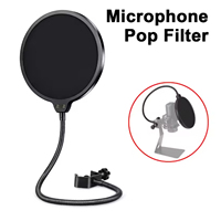 Microphone Pop Filter Mask Shield Filtre sonore de studio à double couche pour accessoires d'enregistrement de diffusion