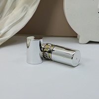 Tube de rouge à lèvres ajouré Yuecai, vide, avec miroir chromé et découpe ronde, contenant cosmétique pour baume à lèvres, vente en gros