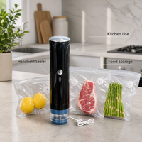 Mini scellant sous vide portable alimenté par USB Machine en plastique ménage cuisine alimentaire scellage sous vide Source d'alimentation électrique