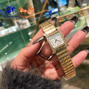 Montre à quartz de luxe pour femme H Brand, cadran carré élégant, mouvement Ronda, style business et mode, alliage en acier inoxydable 316L, élégante - Product Image 4