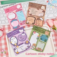 Bloc-notes autocollants Kawaii Panda en gros – Blocs-notes mignons et colorés avec fonction magnétique pour le bureau