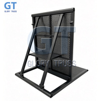 Barrière de scène en aluminium pour contrôle de foule, idéale pour la maintenance de concerts