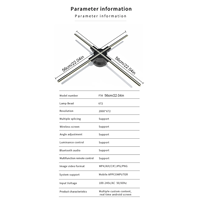 56cm oeil nu 3D hologramme ventilateur 4 lames 672 LED projecteur holographique WiFi publicité équipement hologramme Machine lecteur