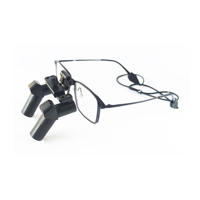 Système de grossissement dentaire complet Micare, loupes prismatiques 6,5X et peigne de phare ultra lumineux pour médecin