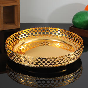 Bandeja Redonda Placa Espejo Botón Eid Mubarak Ramadán y Eid Decoración Suministros para Fiestas <span class=keywords><strong>PartyMaker</strong></span> - Product Image 3