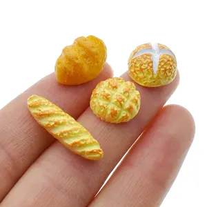 Casa de muñecas en miniatura, pan de panadería, casa de muñecas para decoración de accesorios de cocina, 4 Uds.