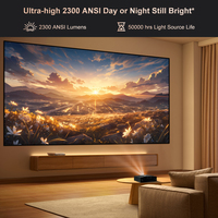 Projecteur Flixtone V7 FHD 1080P 4K, son DSP 15W*2, moteur d'éclairage scellé 2300 ANSI, mise au point automatique Android, cinéma maison, Proyector