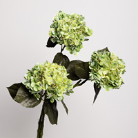 Bunga Hydrangea Buatan 3D-Printed, Handmade, Besar, Melembapkan, untuk Dekorasi Pernikahan, Luar Ruangan, dan Ruang Tamu