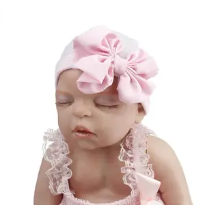 Ins heiß verkaufen Baumwolle weiche Mütze Baby Hut Neugeborene Strick mütze Baby Baby Schleifen Hüte