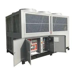 Industrial Air Cooled Screw Water Chiller For Cooling System With PLC Touch Screen