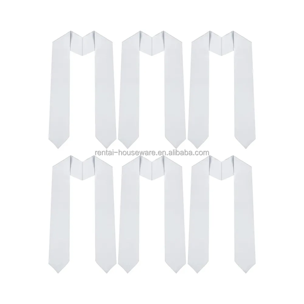 Hochwertige weiße glatte Sublimations-Absolutionsstole Bandlänge 60 Zoll /72 Zoll