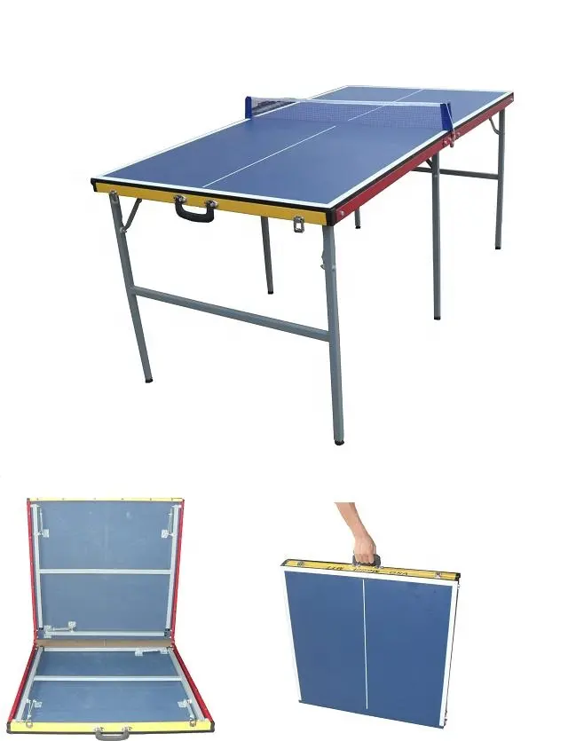 A buon mercato mini al coperto ripiegando intrattenimento tavolo da ping pong, portatile tavolo da gioco di tennis per i bambini
