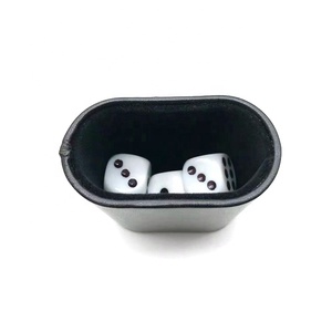 Contenedor <span class=keywords><strong>de</strong></span> <span class=keywords><strong>Dados</strong></span> Portátil, Plegable, <span class=keywords><strong>de</strong></span> Cuero, con Vaso para <span class=keywords><strong>Dados</strong></span> Integrado, para Viajes, Campamentos, Juegos <span class=keywords><strong>de</strong></span> <span class=keywords><strong>Casino</strong></span> <span class=keywords><strong>en</strong></span> Movimiento - Product Image 4
