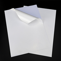 Papel Adhesivo de Vinilo Yupo Mate y Brillante, Impermeable, Imprimible en Inyección de Tinta, Tamaño 8.5x11 A4, para Impresoras Láser e Inyección de Tinta