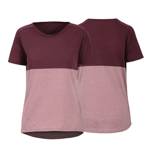 Camiseta transpirable para hombre, de dos tonos, con bloques de color, cuello redondo, manga corta, mezcla de algodón, estilo casual y moderno. - Product Image 3