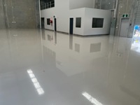 Revêtement liquide de peinture de sol gris auto-nivelant époxy avec application de brosse pour la construction