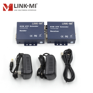 100m USB + VGA KVM TX RX Extender trên đơn cat5e/6 với vòng lặp cục bộ ra hỗ trợ giám sát thời gian thực - Product Image 2