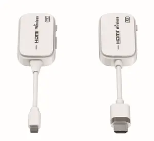 Hdmi Nirkabel Tipe C Extender Multi-pemancar Ke Satu Penerima USB C Penerima Pengirim 30M 1080P untuk Monitor Laptop PC.