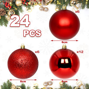 TANG XI Palline Decorative per Albero di <span class=keywords><strong>Natale</strong></span>, Oro Rosa, Infrangibili, Decorazioni Sospese, 6cm, 24 Pezzi, Palline Decorative per <span class=keywords><strong>Buon</strong></span> <span class=keywords><strong>Natale</strong></span> - Product Image 3