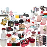 Boîte à fleurs ronde personnalisée en velours avec couvercle Boîte-cadeau de luxe en papier rigide Boîtes en papier avec logo en feuille d'or laminage film mat
