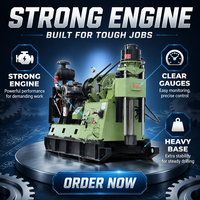 Sondeuse rotative modèle XY-44A, moteur diesel 380V 81KW, système de forage par câble, profondeur de forage maximale 1400m