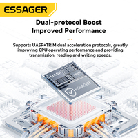 ESSAGER ES-YP02 USB 3.0 a Micro B 5Gbps Alta Velocità, Enclosure Esterno per SSD/HDD SATA da 2,5 Pollici per Laptop