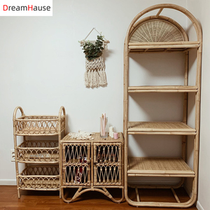 Dreamhouse – <span class=keywords><strong>étagère</strong></span> murale en rotin nordique, <span class=keywords><strong>étagère</strong></span> murale suspendue pour <span class=keywords><strong>CD</strong></span>, <span class=keywords><strong>étagère</strong></span> de chambre <span class=keywords><strong>à</strong></span> coucher, <span class=keywords><strong>étagère</strong></span> de rangement <span class=keywords><strong>à</strong></span> couches - Product Image 3