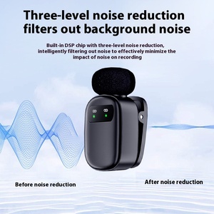 ไมโครโฟนไร้สายแบบหนีบปกเสื้อ K20 ไมโครโฟนคอนเดนเซอร์แบบรอบทิศทางสำหรับการบันทึกเสียงสำหรับการสัมภาษณ์ วิดีโอ พอดแคสต์ - Product Image 3