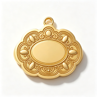 Pendentif en jade sculpté en métal de luxe, style Spirit Red Chamber de West Lake CC