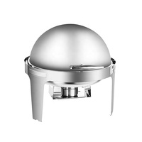 Offre Spéciale : Ensemble de Réchauds de Buffet Dorés pour Mariage, 6,0 L, en Acier Inoxydable, Ronds, Hydrauliques, pour Comptoir