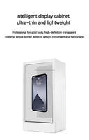 Vitrine LCD à écran tactile 3D de 18.5 pouces en fer transparent et matériau métallique pour les expositions de centres commerciaux