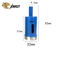 DIAMTOOL Forets diamantés segmentés à haute fréquence pour soudage, 6MM-65MM, utilisation humide ou sèche, longueur totale 98mm, pour le perçage de maçonnerie et de granit