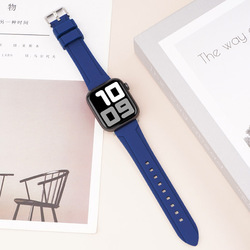 Royal blue + silver buckle