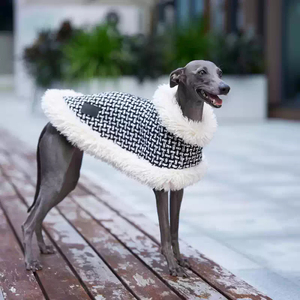 Großhandel Designer Maßgeschneiderte Umweltfreundliche Warme Luxuriöse Elegante Winter Hundemantel aus Wolle und Polyester für kleine und mittelgroße Hunde und Katzen - Product Image 3