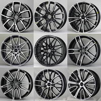 Velg Mobil Desain Baru 17 16 18 19 20 Inch, Velg Mobil Penumpang, Ban Mobil, Velg Mobil Penumpang Cekung, Finishing Hitam
