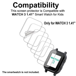 TPU Phim Bảo Hiểm Đầy Đủ <span class=keywords><strong>3D</strong></span> Radian Chống Xước Cao Trong Suốt Cấp AAA Chất Lượng Thông Minh Đồng Hồ Màn Hình <span class=keywords><strong>LCD</strong></span> Bảo Vệ Cho Gabb Đồng Hồ - Product Image 6