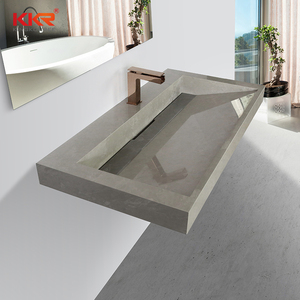 Lavabo Suspendu en Marbre Massif de Taille Personnalisée pour Projets de Salle de Bain - Product Image 4