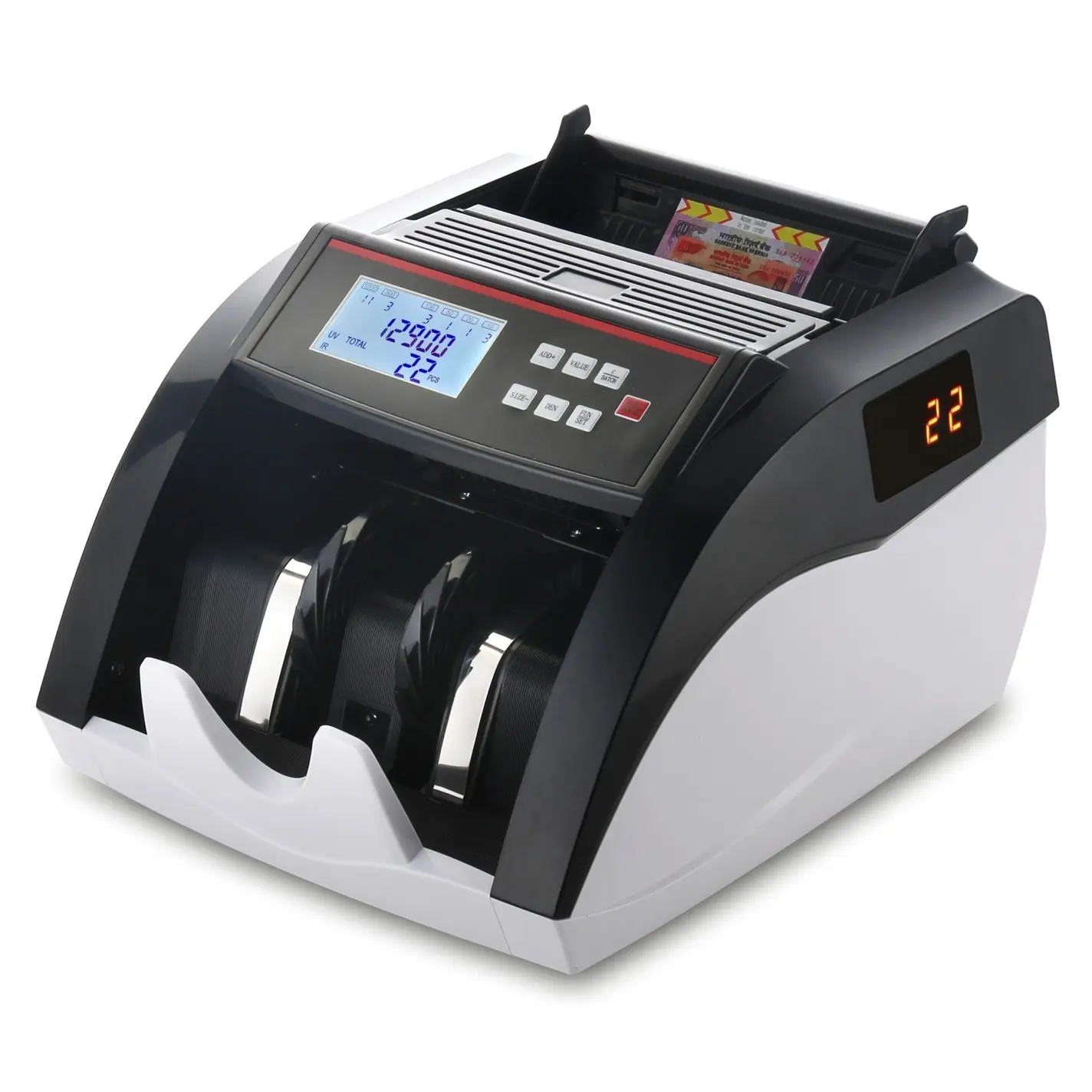 Fornitore della cina UV MG Bill Counter macchina per contare i soldi con LCD