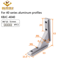 Connecteur de profilé en aluminium, support de panneau, quincaillerie de montage, triangle pour profilé en aluminium à fente en T ou en V 2020/3030/4040