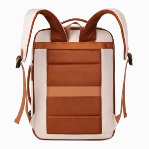 Sac à dos pour ordinateur portable unisexe multifonctionnel imperméable avec fermeture éclair et design géométrique grande capacité et personnalisation USB - Product Image 3