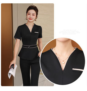 Bestseller Arbeitskleidung für Schönheitssalons, SPA-Kleidung, Kosmetik-Uniformen, Salon- & Spa-Arbeitskleidung, Anzug-Uniform mit anpassbarem Logo - Product Image 4