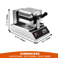 Gaufrier belge professionnel rotatif en acier inoxydable, plaque unique antiadhésive, minuterie numérique 180° °   Vente en gros OEM pour les cafés, les boulangeries et les hôtels