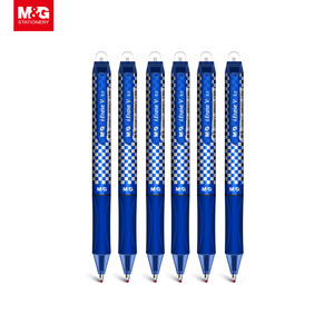 Penna Gel Cancellabile Retrattile <span class=keywords><strong>M</strong></span>&<span class=keywords><strong>G</strong></span> Best Seller Blu 0.7 mm Scrittura Fluida e Cancellazione Pulita Forniture per Scuola e Ufficio - Product Image 6