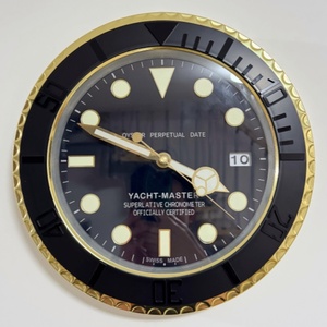 Siêu Chất Lượng Đồng Hồ Treo Tường Trang Trí Nội Thất Logo Kim Loại Tùy Chỉnh Đồng Hồ Treo Tường Đồng Hồ Với Sáng Tay Và Số - Product Image 2